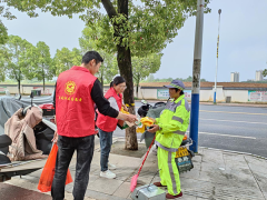 九江市彭泽县黄花镇东风社区：劳动美环境 五一志愿行